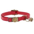 thumbnail image 1 of Unique BargainsCat Collar Adjustable Breakaway Feature PU Cat Collar Breakaway with Bell Red, 1 of 7