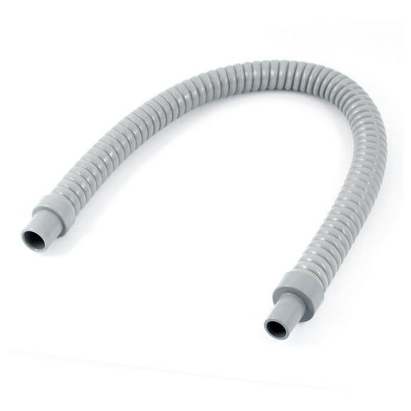 Unique BargainsGray Plastic Drainage Pipe Tubing Hose 24" Length for Air Conditioner