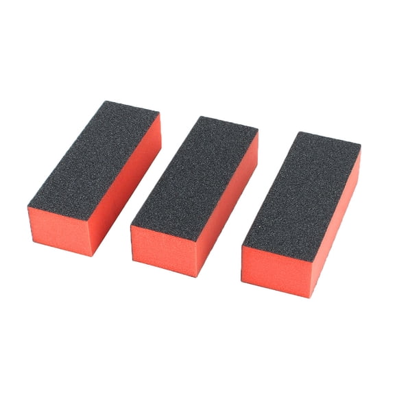 Unique Bargains Lady 3-Way Manicure Acrylic Nail Art Buffing Sanding Block Files 3 PCS