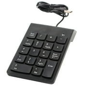 Unique BargainsLaptop Portable Number Pad USB Wired Numeric Keypad Black