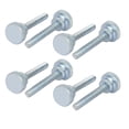 thumbnail image 1 of Unique BargainsM4x25mm Flat Knurled Head Fully Threaded Thumb Screws Bolts Fastener 8pcs, 1 of 4