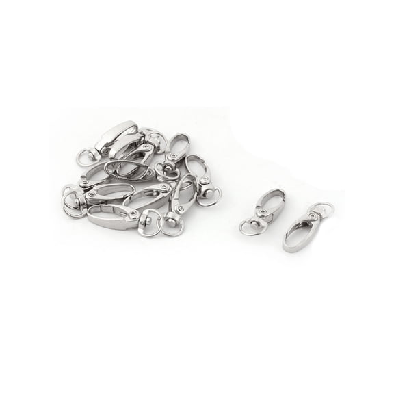 Unique BargainsMetal Lobster Trigger Swivel Clasp Hooks Clip Buckle 37 x 13mm 13pcs for Keyring