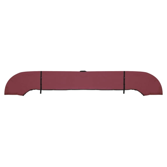Unique Bargains Square Frame Bimini Top Storage Boot Cover with Stern Light Hole Boat Bimini Storage Bag with 2 Fixed Straps for 3 Bow 4 Bow 1 Set Wine Red 91 in