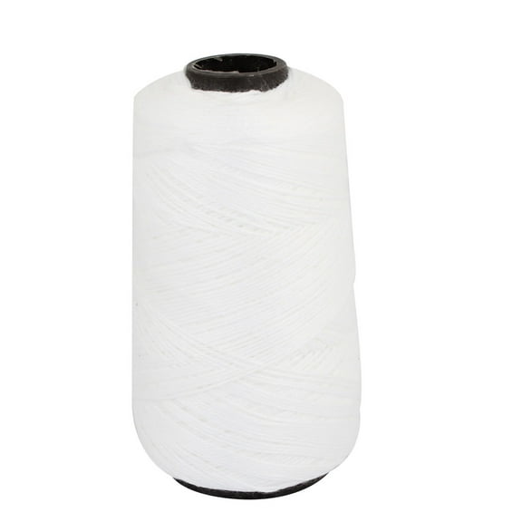 Unique BargainsTower Shape 0.5mm Dia Parcel Tying Cotton String Cord Thread White