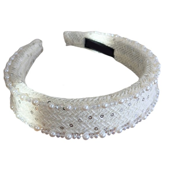 Unique Beaded Headbands for Women Comfortable Fabric Daily Wear Headbands For Party Prom Gatherings And Photoshoots