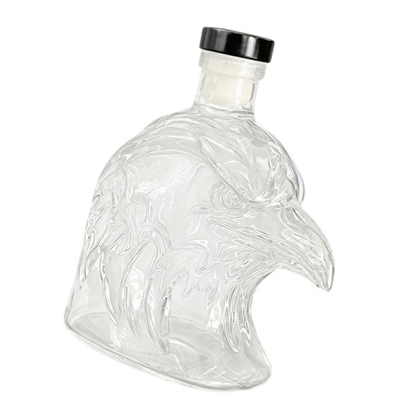 Unique Bird Shape Bourbon Soaking Bottle 350ml Heat Resistant Glass Decanter For Travel and Parties Gift Givings
