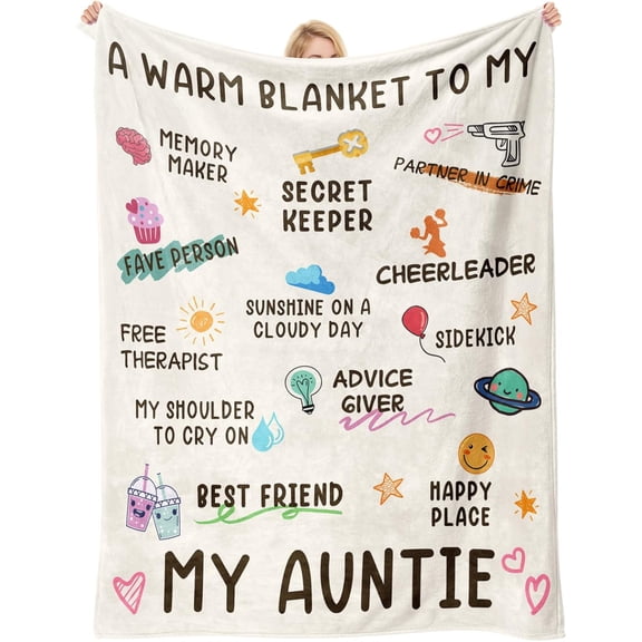 Unique Birthday Gift Blanket for Mom, Couples, Sisters, Personalized Fleece Throw