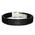 thumbnail image 1 of Unique Black Glidelock Clasp Bracelet for President - Im not a rockstar, but I am President, so close enough. Perfect for Birthday, Christmas, Graduation, Veterans Day, and more!, 1 of 1
