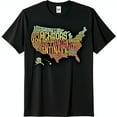thumbnail image 1 of Unique Black T-Shirt with Colorful Word Cloud Graphic Design, 1 of 5