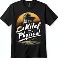 thumbnail image 1 of Unique Black T-Shirt with Eye Catching Graphic Design Comfortable & Stylish Statement Piece, 1 of 5