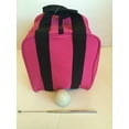 thumbnail image 1 of Unique Bocce Accessories Package - Extra Heavy Duty Nylon Bocce Bag (Pink with Black Handles), White pallina, Extendable Measuring Device, 1 of 1