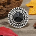 thumbnail image 1 of Unique Boho Crystal Stone Ring Big Round Rings For Women Vintage Female Wedding Party Jewelry Birthday Gift, 1 of 12
