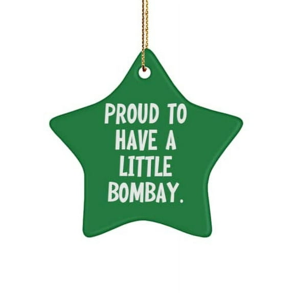 Unique Bombay Cat Gifts, Proud to Have a Little Bombay, Bombay Cat Star Ornament from Friends, , Bombay Cats, Unique Cat Gifts, Unique Gifts for Cat Lovers, for Cat Lovers