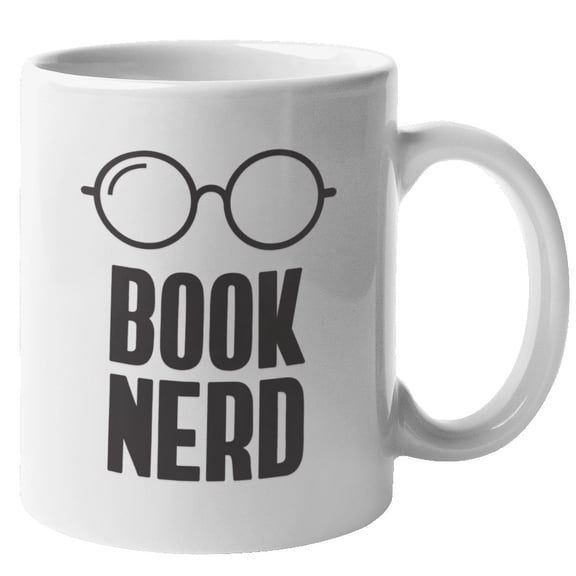 Unique Book Nerd Coffee & Tea Mug or Decor for Readers & Book Lovers (11oz)