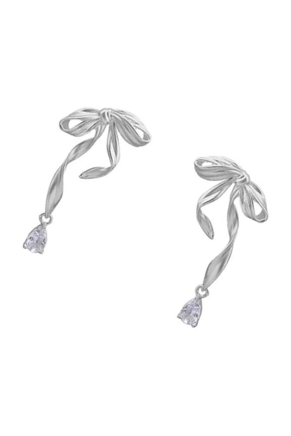 Unique Boutique Bowknot Zircon Ear Studs Ribbon Styles Fashion Ear Rings Jewelry Perfect For Special Occasions