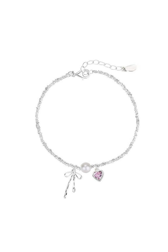 Unique Bow Heart Flower Beaded Adjustable Bracelets Exquisite Tassels Brace L1S5