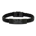 thumbnail image 1 of Unique Braided Leather Bracelet for Butcher - Ill become Butcher or die trying - Inspirational Gift for Christmas, Birthday, and Graduation, 1 of 4