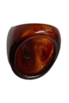 Unique Brown Resin Rings Jewelry Trendy Brown Resin Rings Crafted For Individualistic Styles And Simplistic Elegances