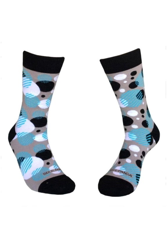 Unique Bubble Circle Pattern Socks from the Sock Panda Size: Adult Large (10-13)