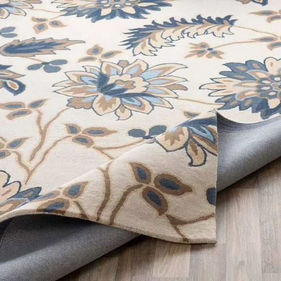 Unique Carpets White Hand Made Hand Tufted Modern Designer Customized Carpet For Diwali Home Décor 6X9FT