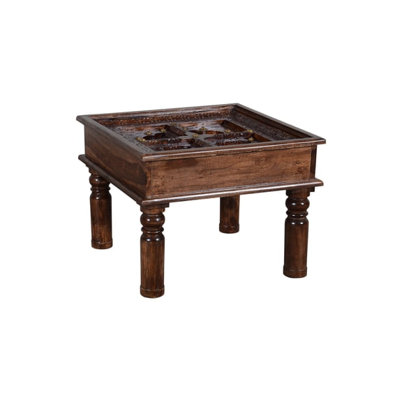 Unique Carved End Table