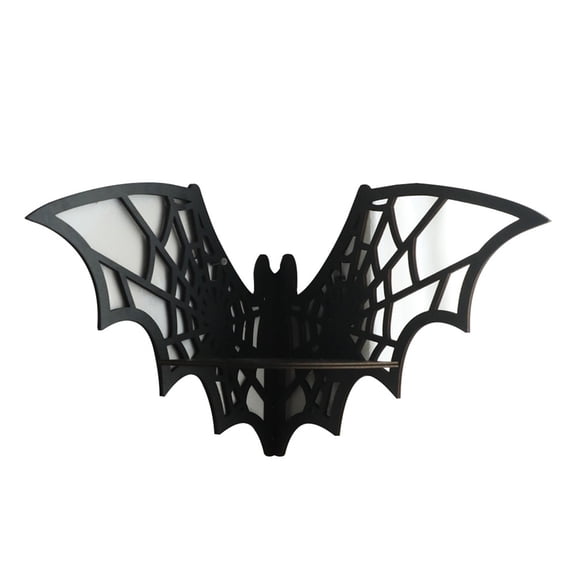 Unique Carves Spiderweb Shelving Unit Wall Floating Shelf for Halloween Festival Decoration Storage Rack