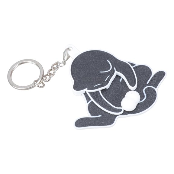 Unique Cats Eggs Key Rings with Rotating and Pulling Mechanism Handmade Novelty Key Holder Travel Luggage Charm