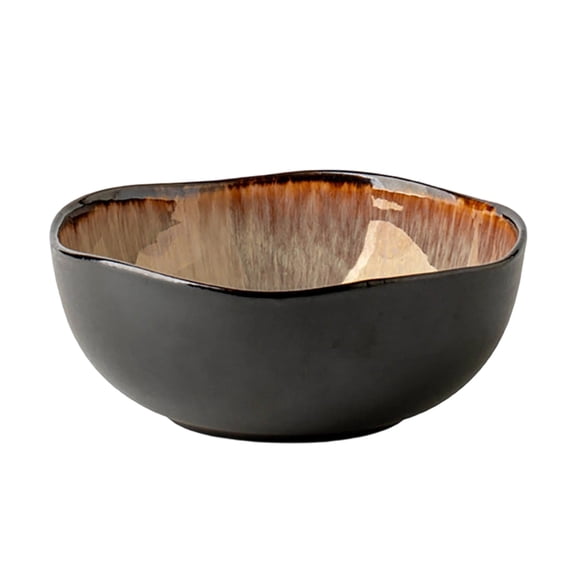 Unique Ceramic Bowls for Tableware, Glazed Bowl, Ceramics, Orange, 17x7cm, Perfect for Kitchen and Dining, Cloud Dream Kiln Variation Design, Serving Dish