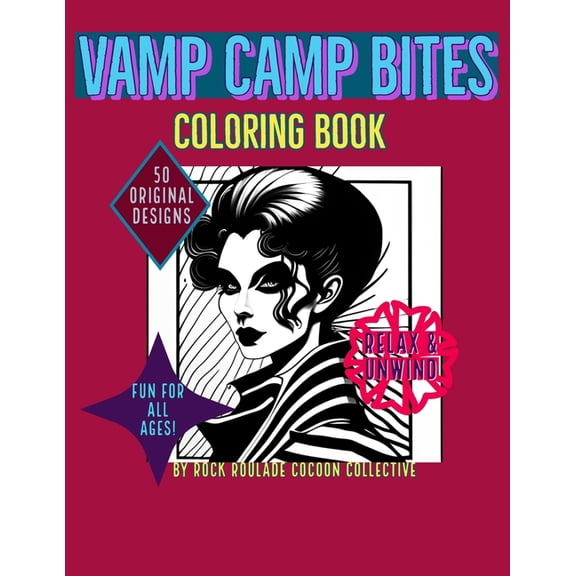 Unique Characters Vamp Camp Bites: Coloring Book, (Paperback)