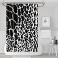 thumbnail image 1 of Unique Cheetah Pattern Shower Curtain - Quick Dry Waterproof Fabric - Rustproof Metal Grommets - Modern Tropical Animal Design, 1 of 5