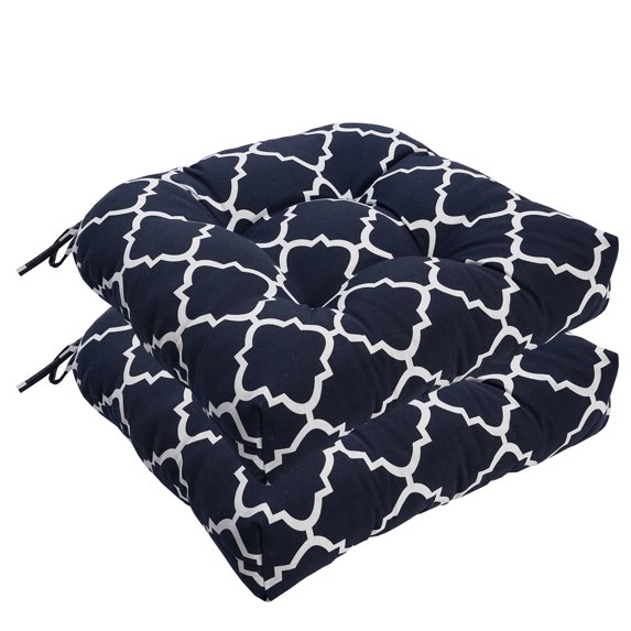 Unique Choice 2 Pieces Outdoor Chair Cushions, Patio Chair Pads, Navy Blue Color