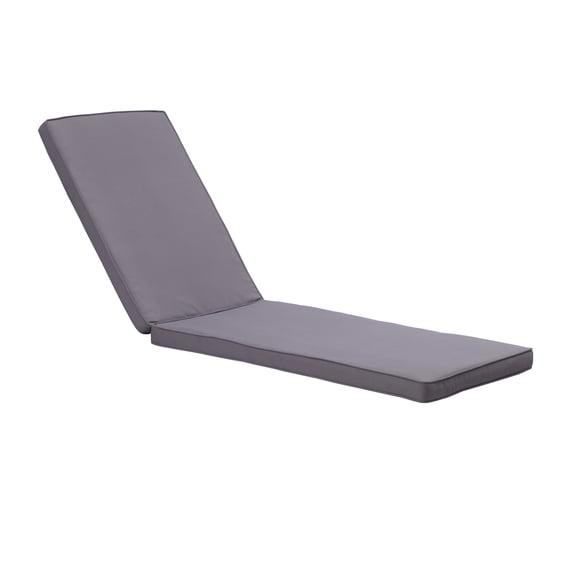 Unique Choice 74.4"L x 22.05"W Chaise Lounge Cushion, Outdoor Indoor Patio Polyester Chair Cushion,Color Gray