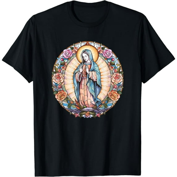 Unique Christian Mom Catholic Saint Pictures Of Virgin Mary T-Shirt