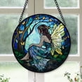 thumbnail image 1 of Unique Christmas Gift - Fairy Fireflies Xmas Stained Glass Hanging Ornament - Festive Holiday Tree Decoration, Gift for Family & Friends, Collectible 2025, 1 of 3