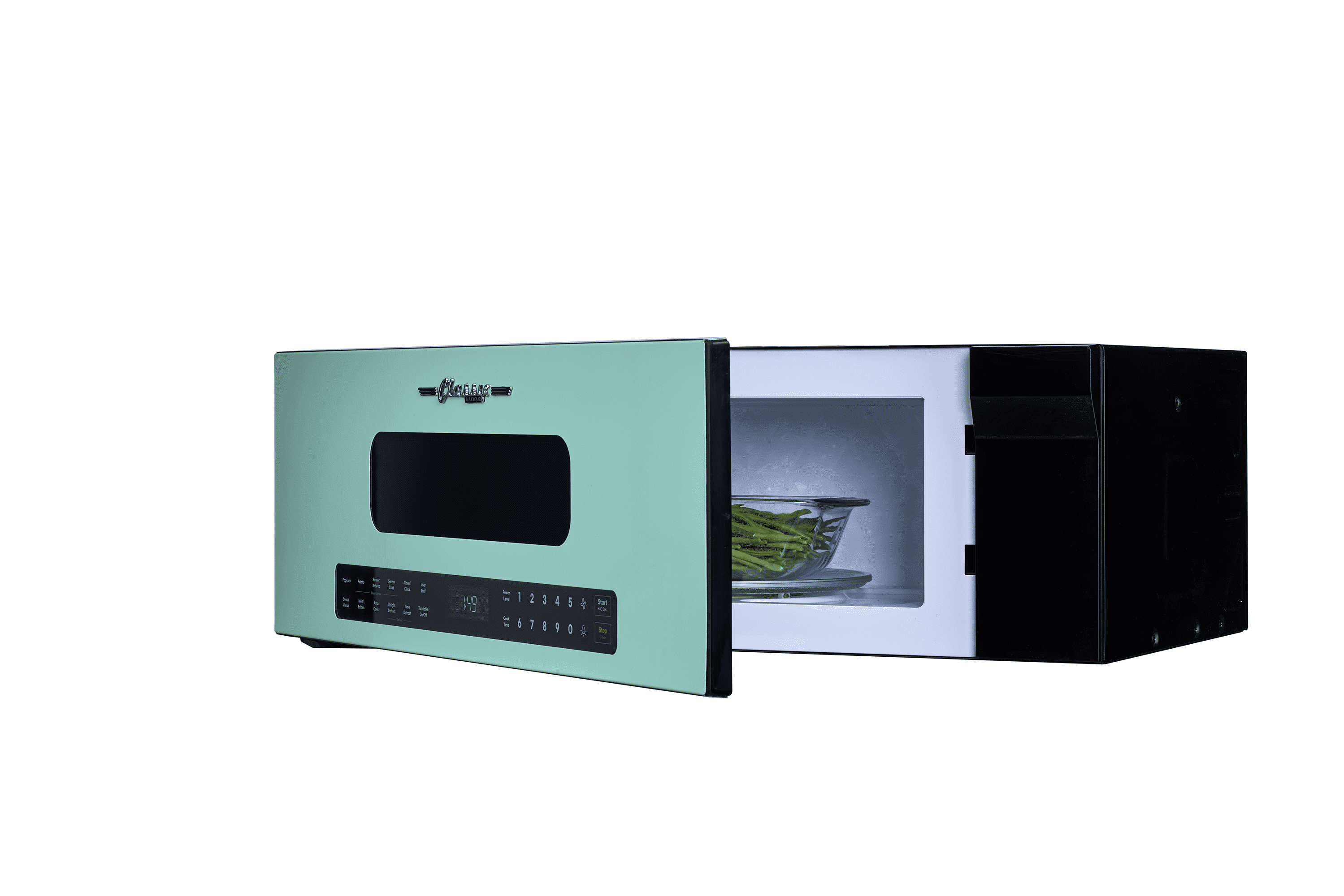 Unique Appliances 30' Classic Retro Over-The-Range Microwave, Ocean Mist Turquoise