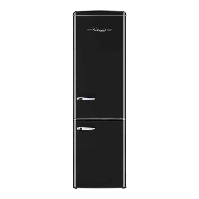 "Unique Retro 21.6"" Full Size Slim Fridge, 9 cu.ft Bottom Freezer, ENERGY STAR Certified