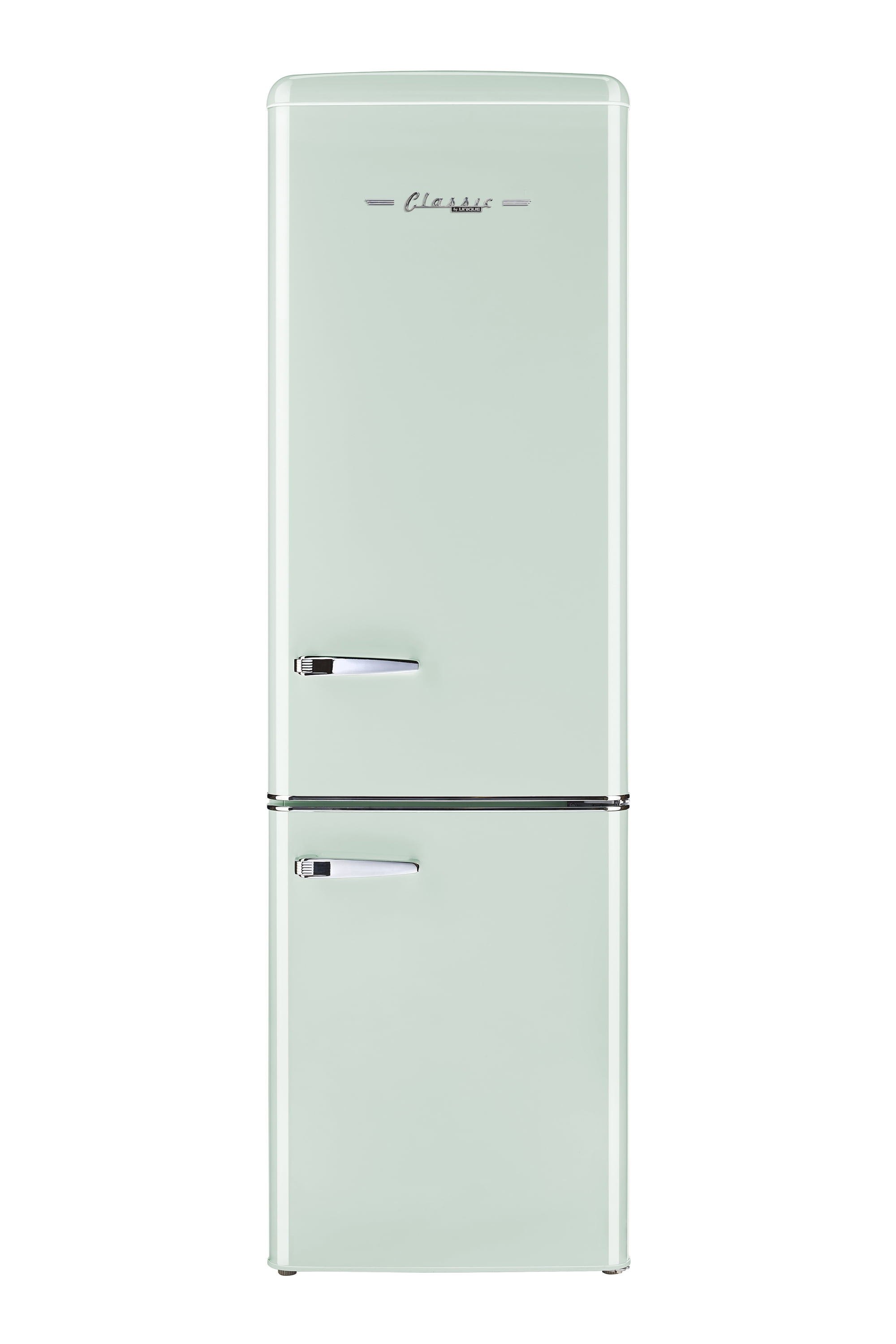 "Unique Classic Retro 21.6"" Upright Fridge, 8.7 cu/ft Bottom Mount