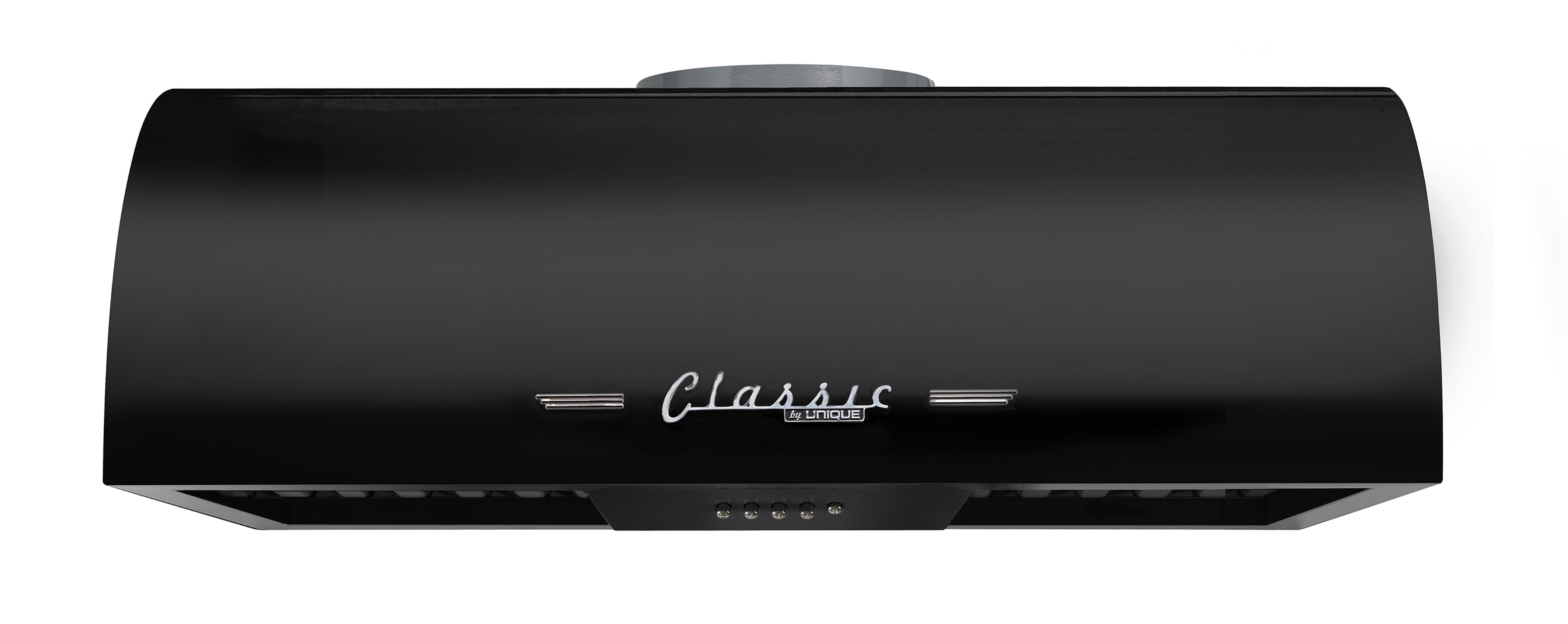 Unique Classic Retro 24" Under Cabinet Range Hood with 500 CFM and LED Lighting 110 volts in Midnight Black