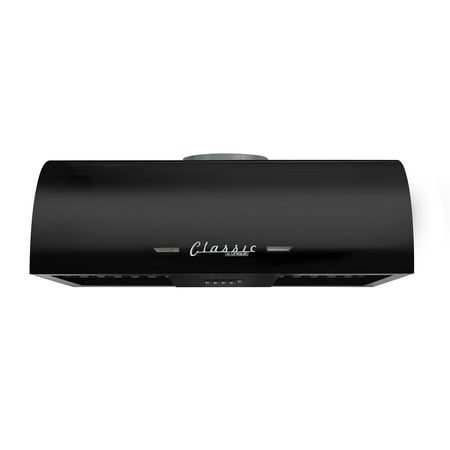 Unique Appliances - 24 inches - Externally Vented - Under cabinet Range Hood - Midnight Black