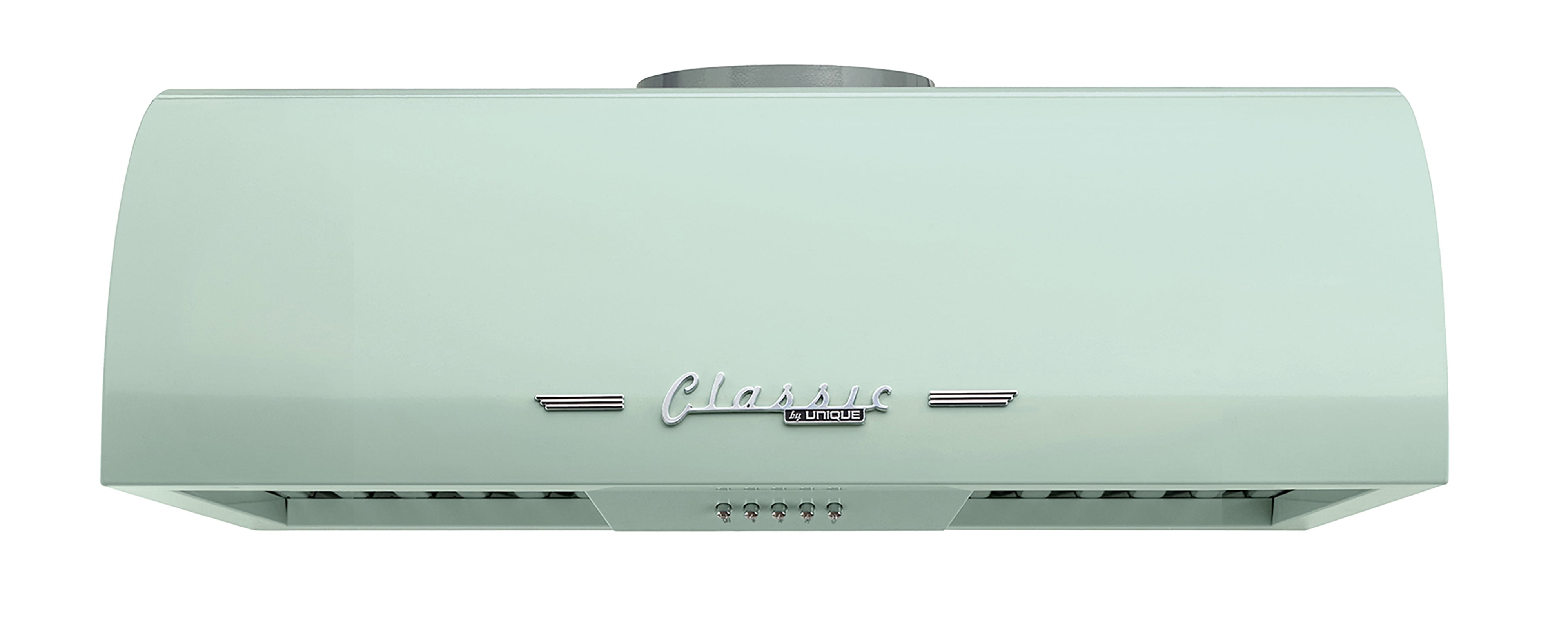 Unique Classic Retro 24" Under Cabinet Range Hood with 500 CFM and LED Lighting 110 volts in Summer Mint Green