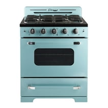 Unique Classic Retro 30" 3.9 cu/ft Freestanding Gas Range with Convection Oven and Sealed Burners