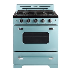 Unique Appliances Classic Retro 30" 3.9 Cu ft Freestanding Gas Range, Ocean Mist Turquoise
