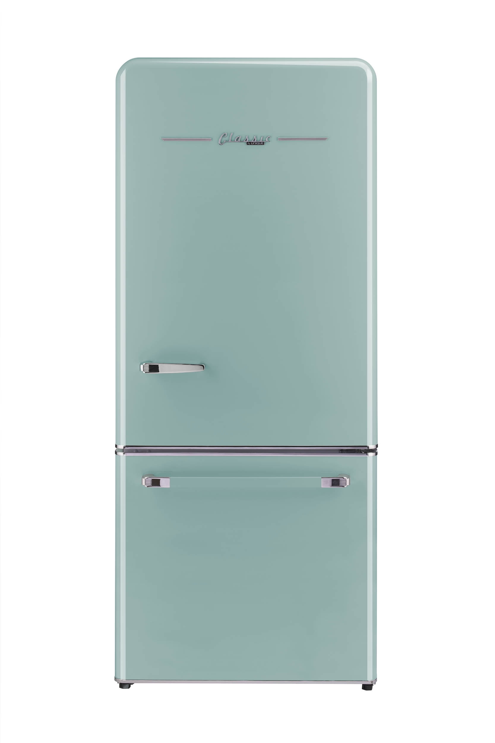 Unique Appliances Classic Retro 30 in 17.7 cu. ft. Frost Free Retro Bottom  Freezer Refrigerator in Marshmallow White, ENERGY STAR UGP-510L W AC - The  Home Depot