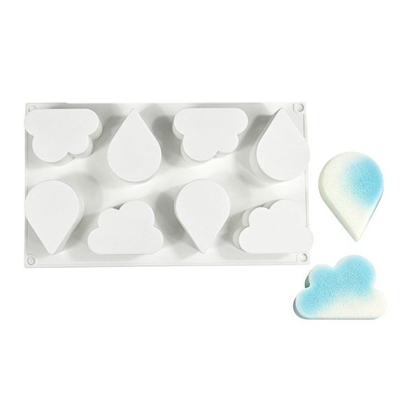 Unique Cloud Form Silicone Molds Cake Making Tool Perfect For Chocolate Candy Jellies Soap Making And Cake Decorating