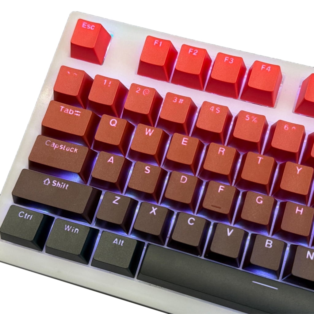 Unique Color Backlit Keycaps, OEM Height for Mechanical Gaming Keyboards