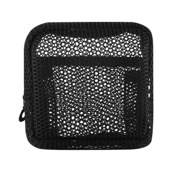 Unique Colorful Meshes Makeup Organizers Compact Travel Friendly Hygienic Storage Pouches For Toiletries Beauty Products