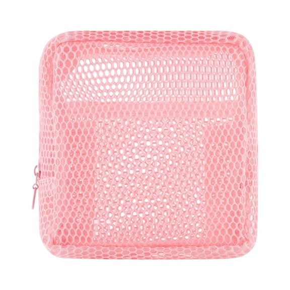 Unique Colorful Meshes Makeup Organizers Compact Travel Friendly Hygienic Storage Pouches For Toiletries Beauty Products