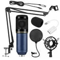 thumbnail image 1 of Unique Condenser Microphone Kits Bundle Computer PC Microphone Kit with Adjustable Scissor Arm Stand Shock Mount for Instruments Voice Overs Recording Podcasting YouTube Karaoke Gaming, 1 of 10