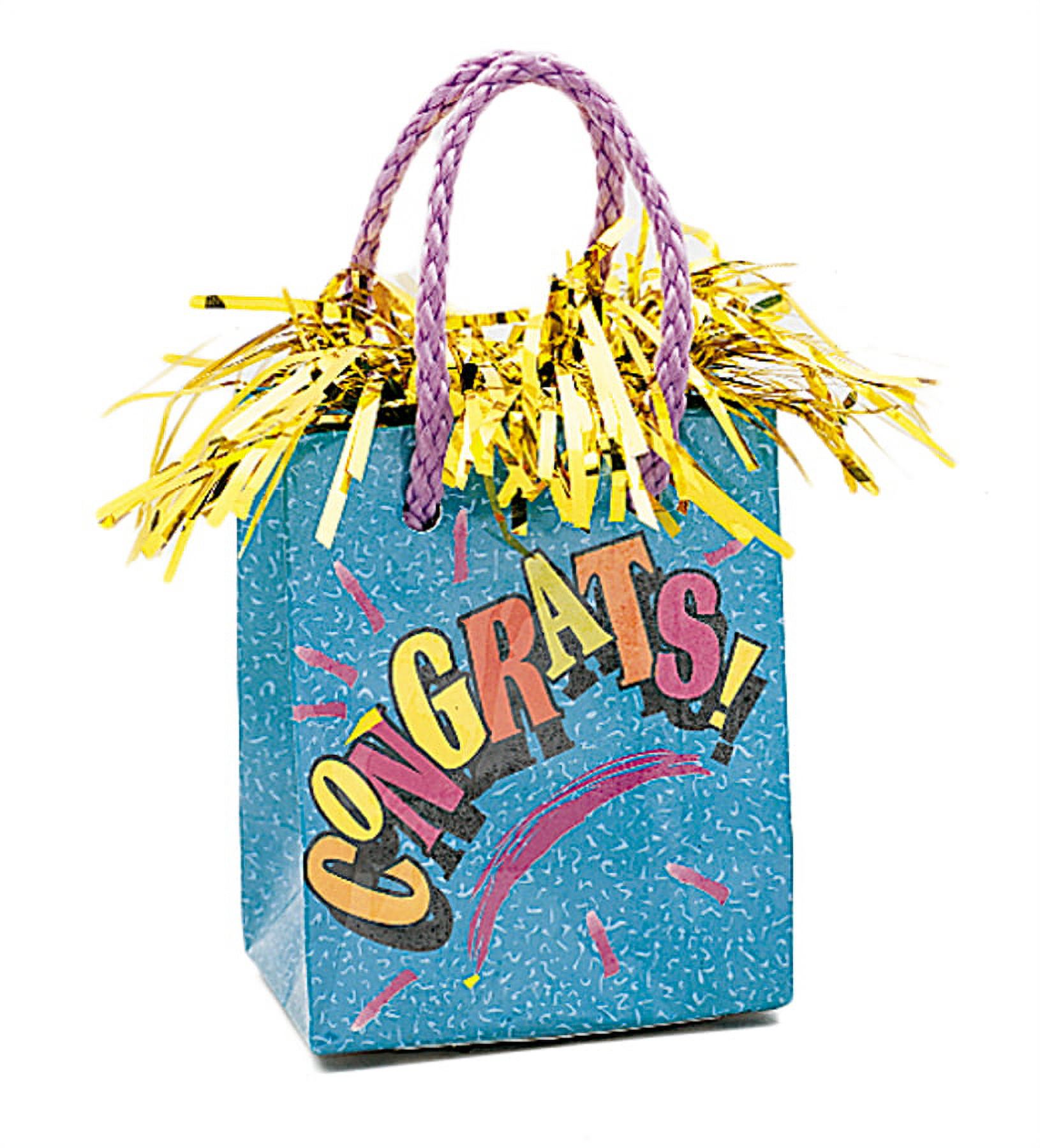 Unique Congrats Grad Gift Bag Graduation Centerpiece 4.5'' Balloon