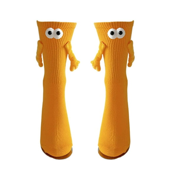 Unique Cotton Magnet Socks 1 Pair, Fun Hosiery Accessories Gift Set for Couples, Unisex Dopamine Aesthetic Crew Socks